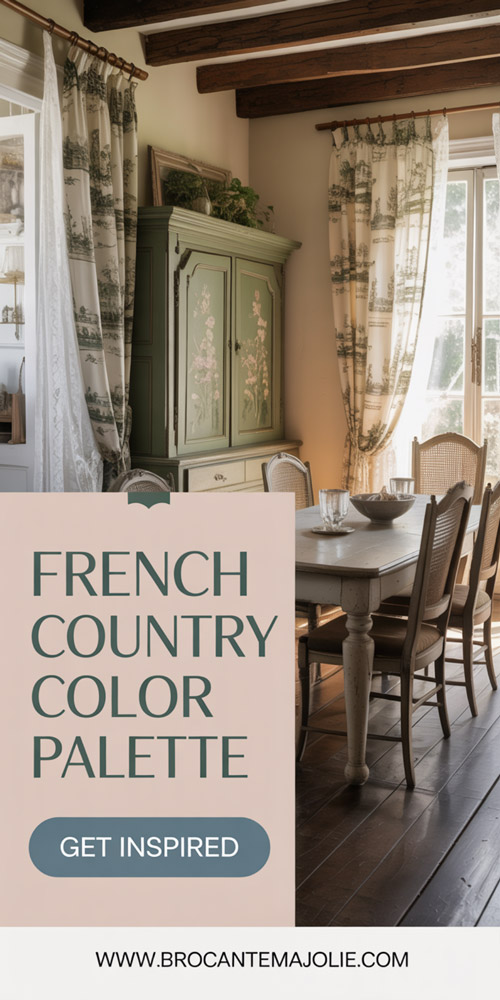 french country color palette pinterest pin