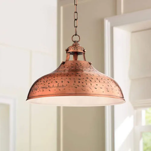 copper kitchen lighting