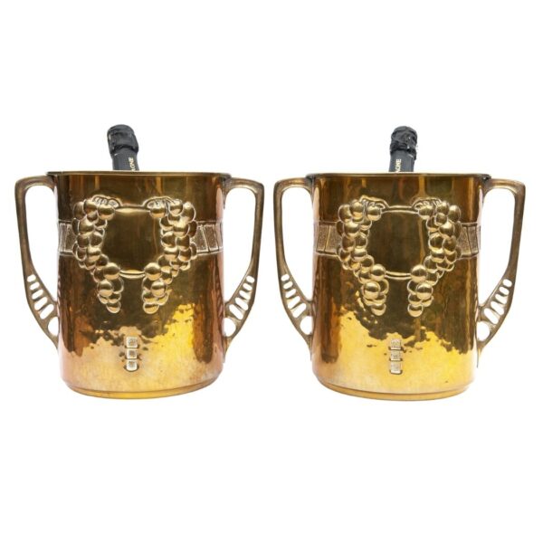 copper champagne buckets