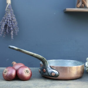 french vintage copper saute pan