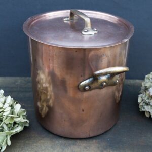 Antique Large French Hammered Copper 13.75 Stew Rondeau Pot NO LID -  Waterfront Online