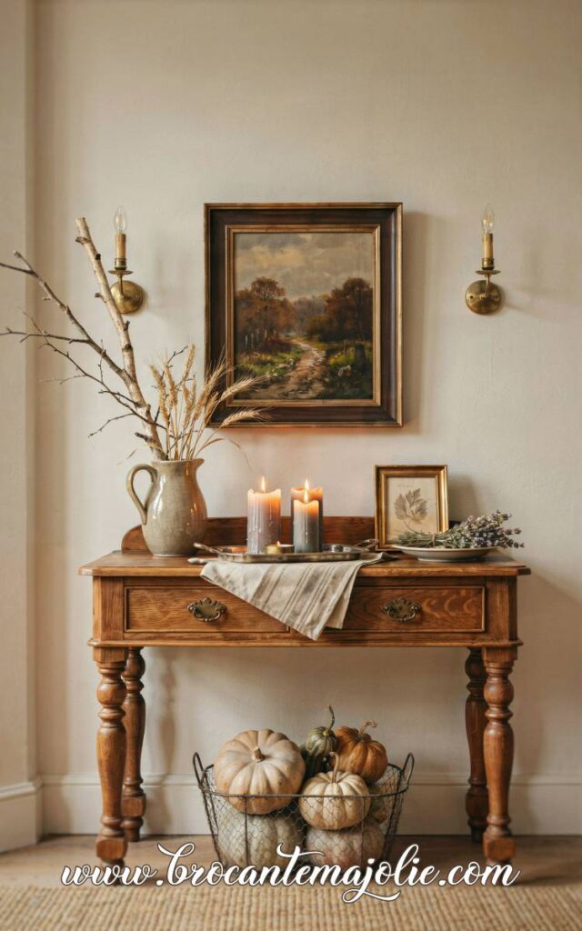 vintage cottage fall decor