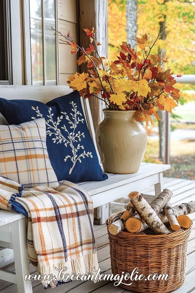 fall front porch decor