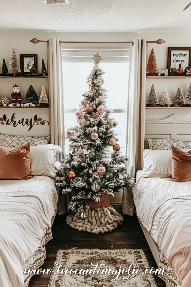 cozy christmas bedroom decor