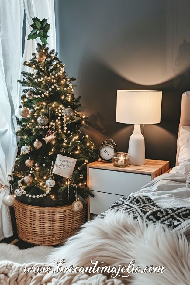 cozy christmas decor bedroom ideas