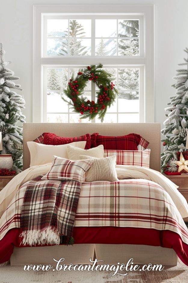 cozy christmas bedroom decor