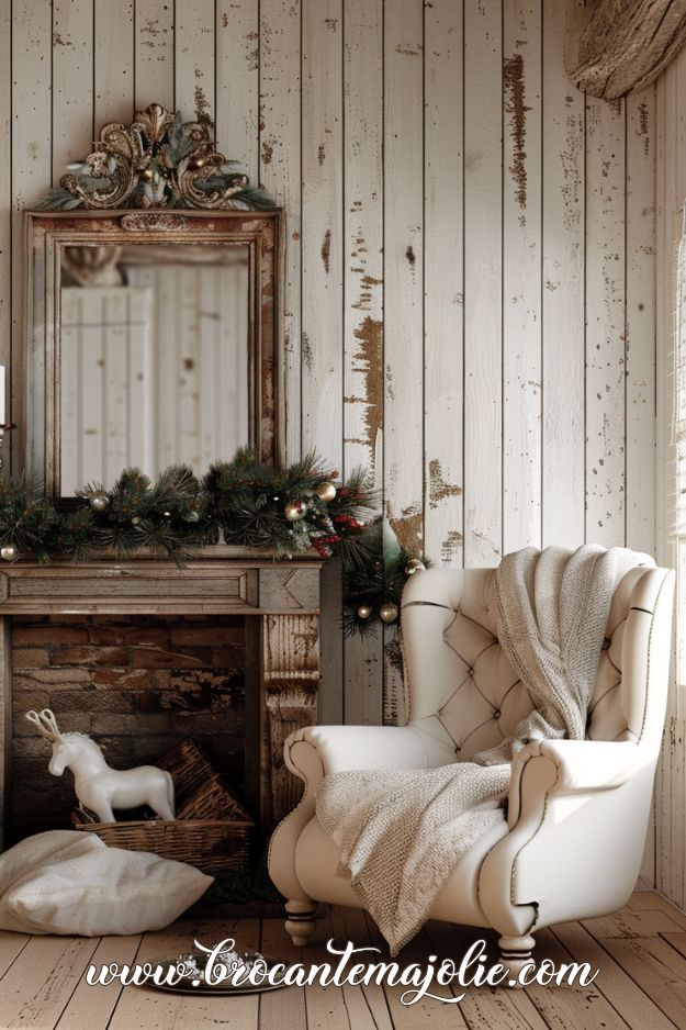 christmas living room decor vintage