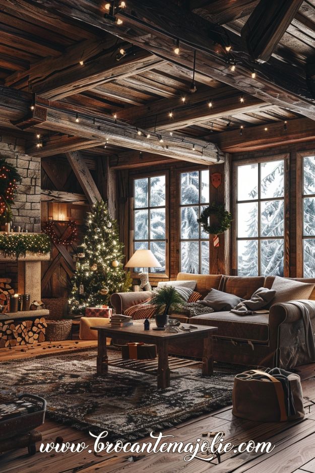 christmas living room lights