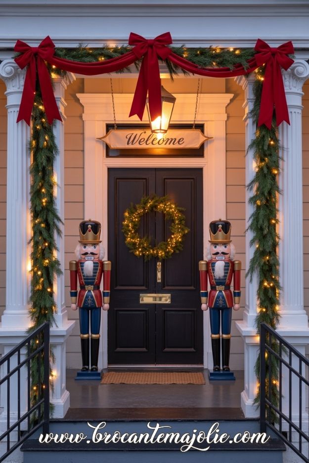 front porch christmas decor outdoor
