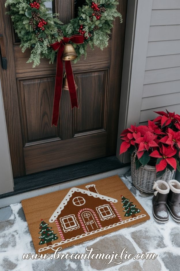 christmas door mat outdoor
