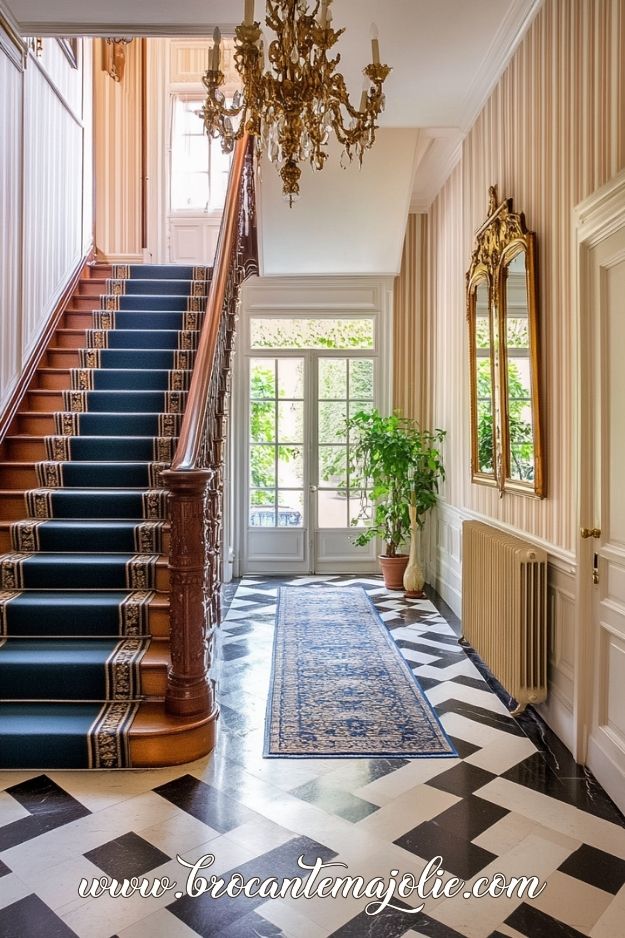 french chateau entryway
