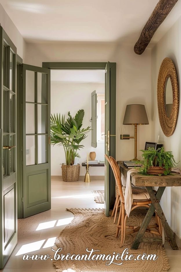 french country entryway