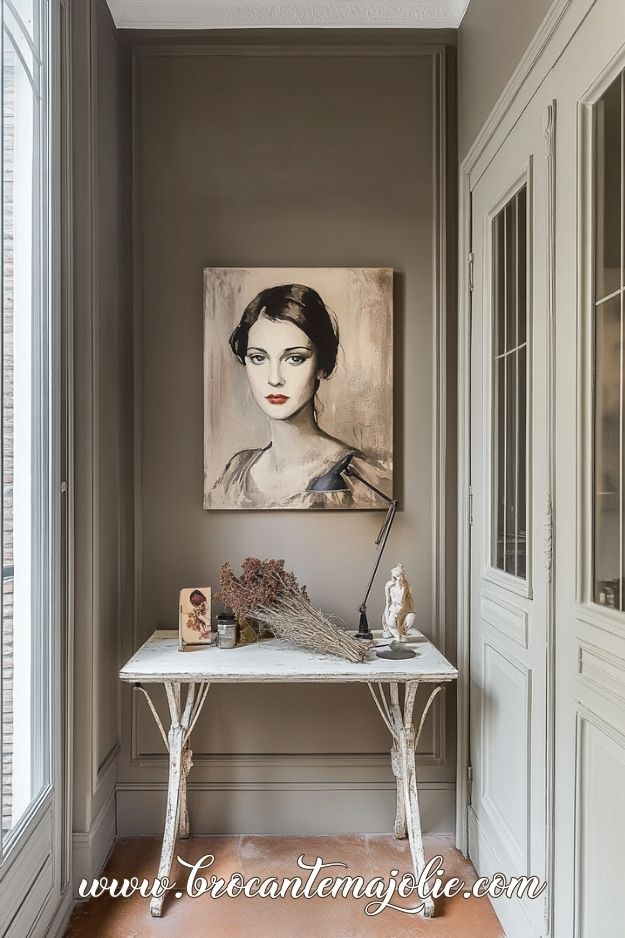 french country entryway