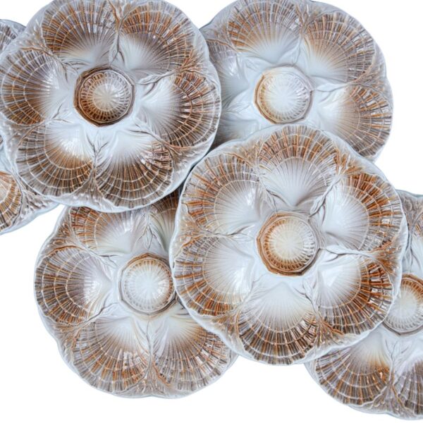 SARREGUEMINES French Vintage Oyster Plates