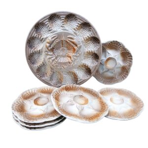 SARREGUEMINES French Vintage Oyster Plates