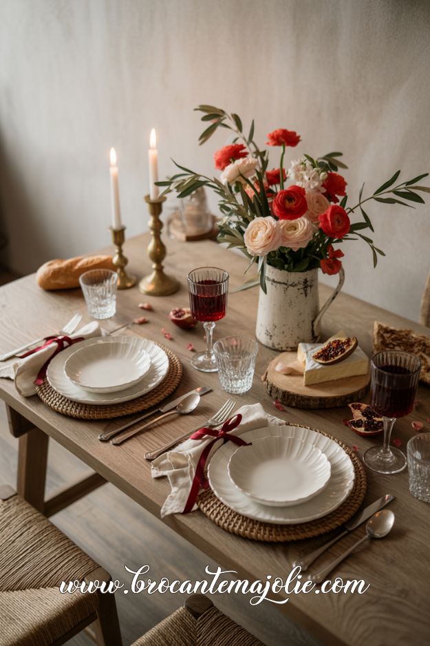 rustic farmhouse valentine table decor