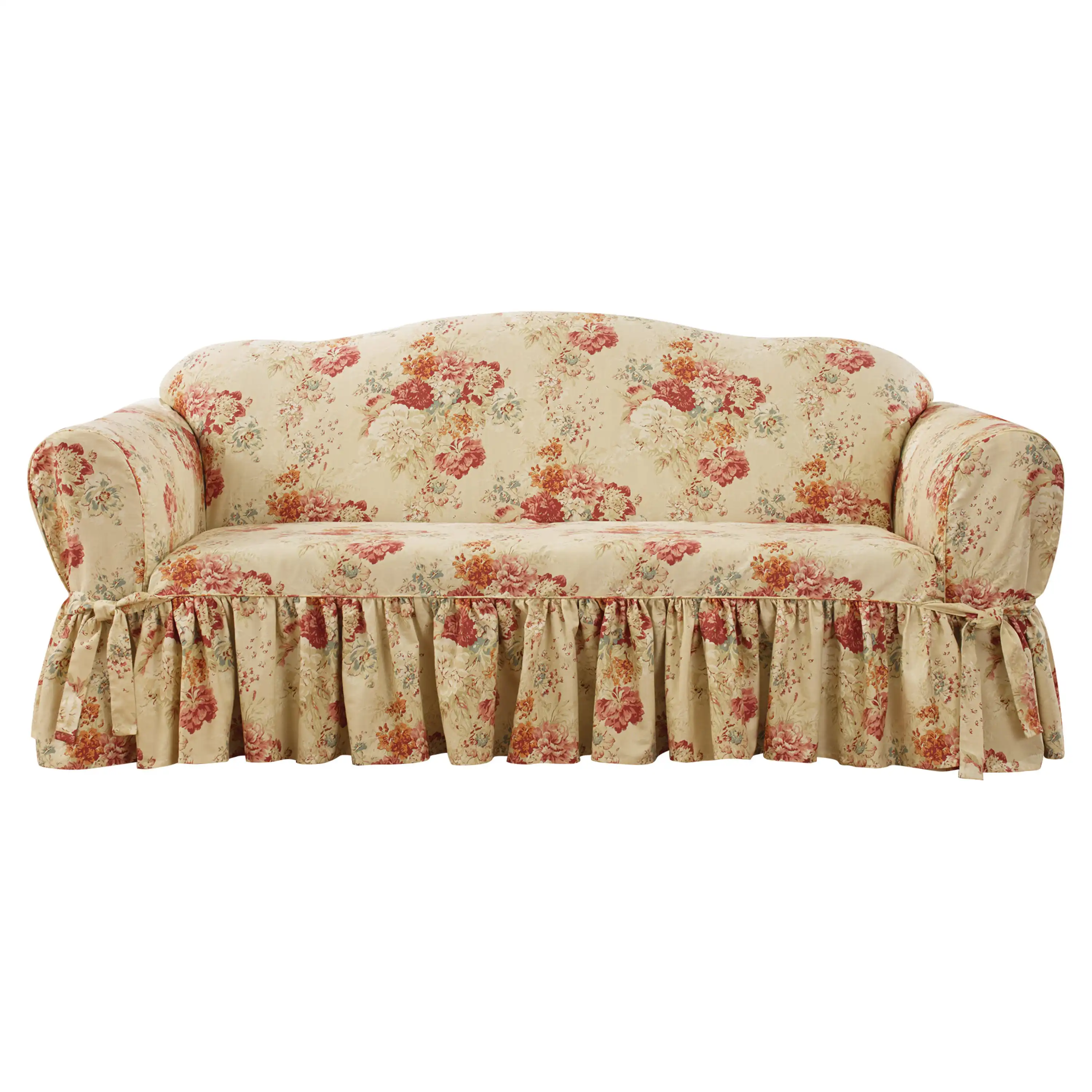 Ballad Bouquet 100% Cotton Box Cushion Sofa Slipcover