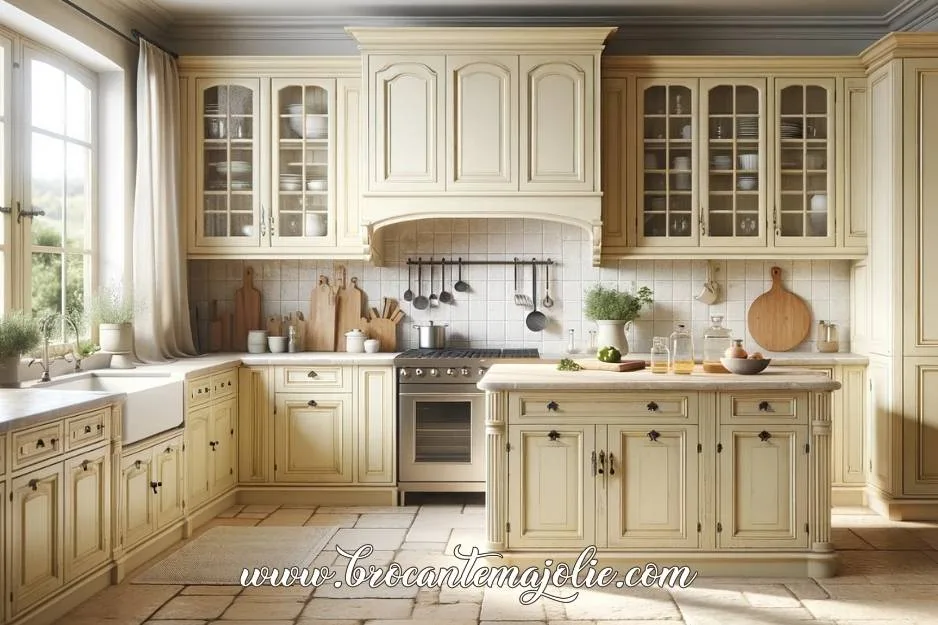 yellow provincial kitchen