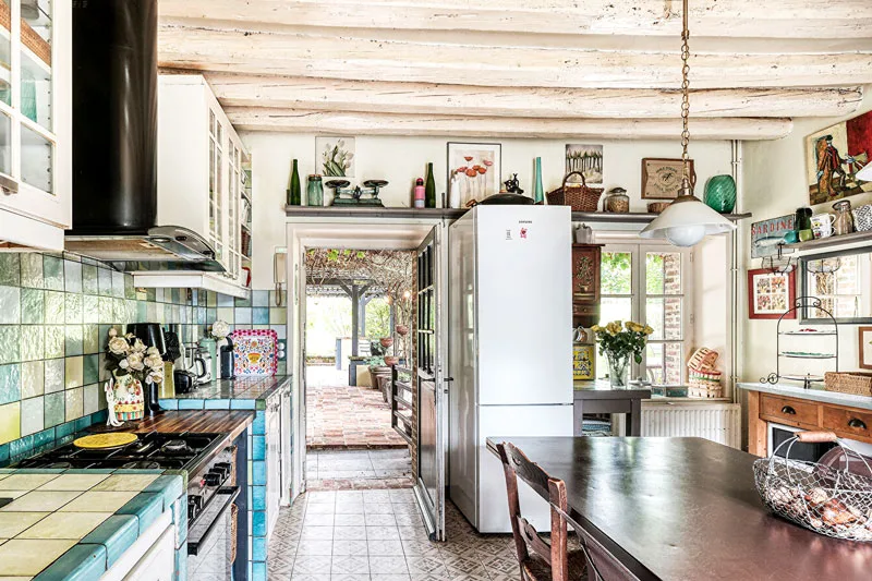 french country cottage house kitchen
