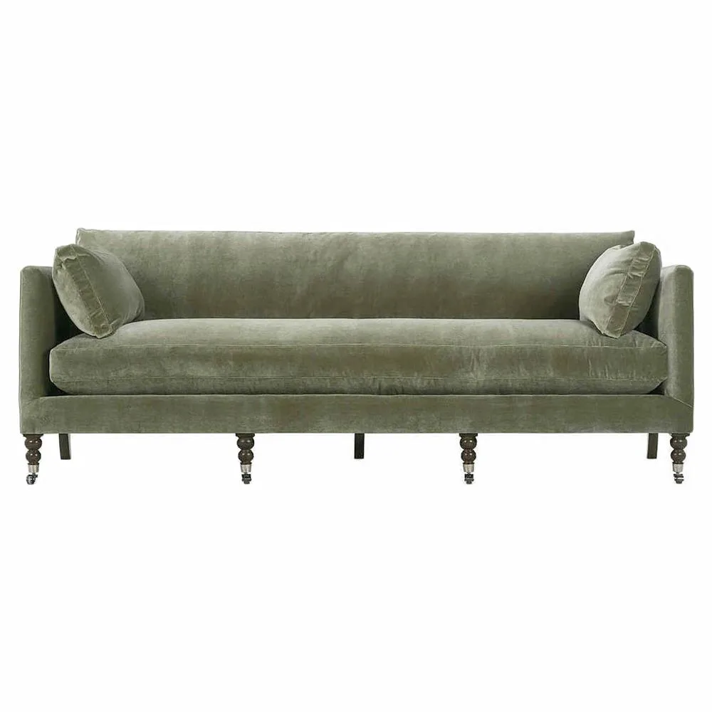 French Green Upholstered sofa