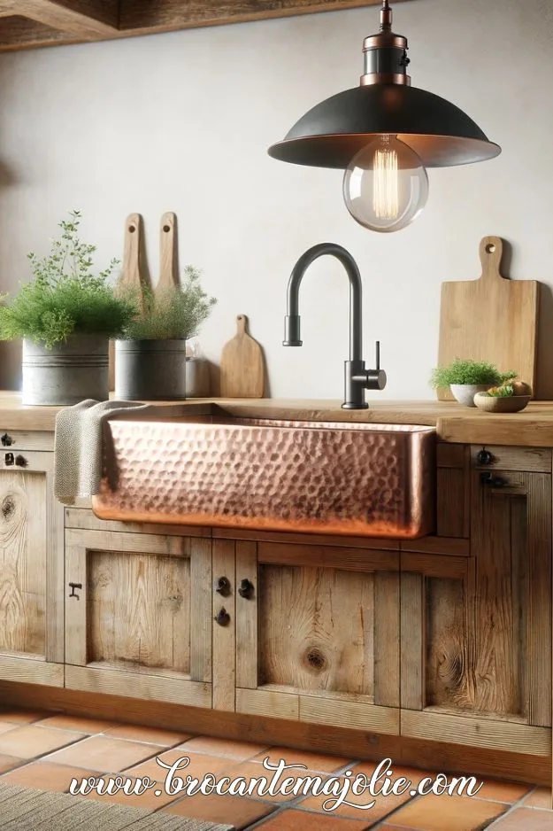 copper kitchen farmhouse sink