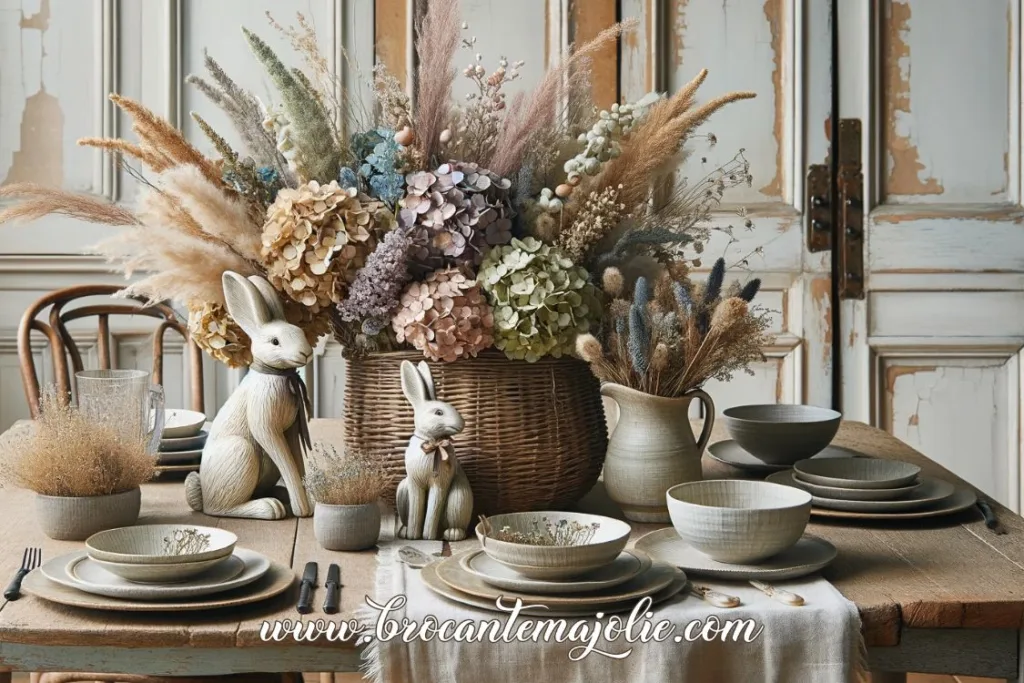 easter dining table decor french country
