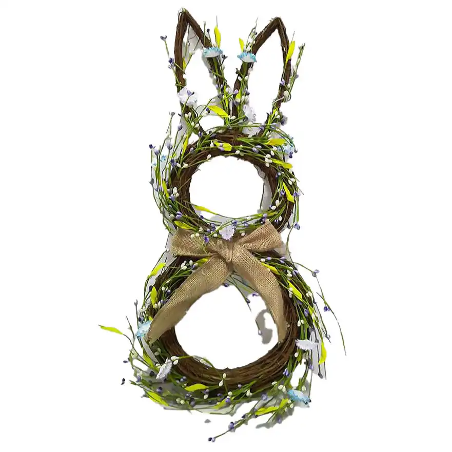 Willow Bunny Easter Wreath