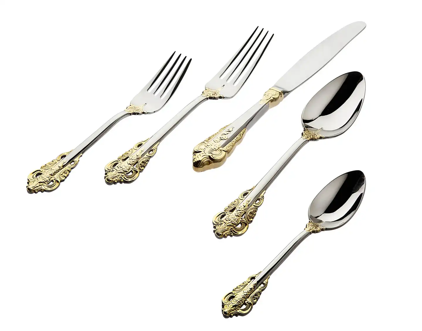 20th Century Baroque 18/10 Stainless Steel Flatware Set, Service for 4