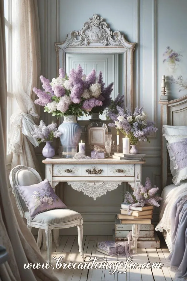 french farmhouse lavender accents