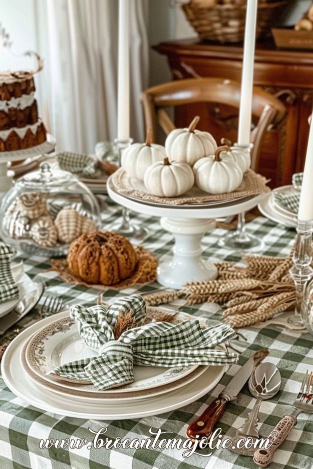 vintage thanksgiving table settings