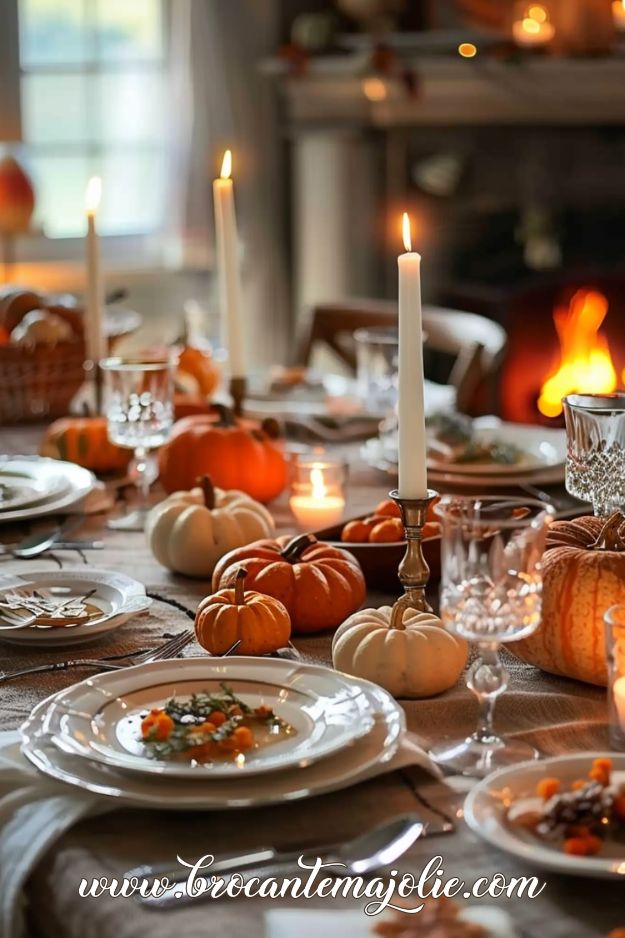 traditional thanksgiving tablescapes