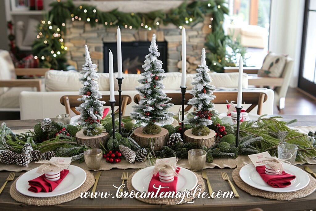 farmhouse christmas kitchen centerpiece