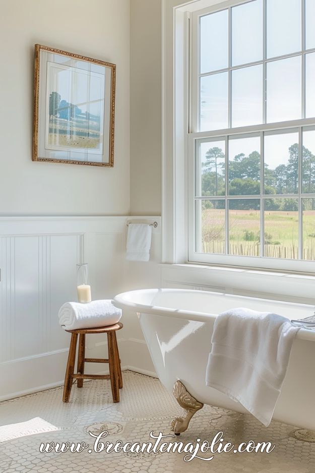 modern french country bathroom