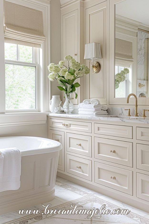 modern french country bathroom