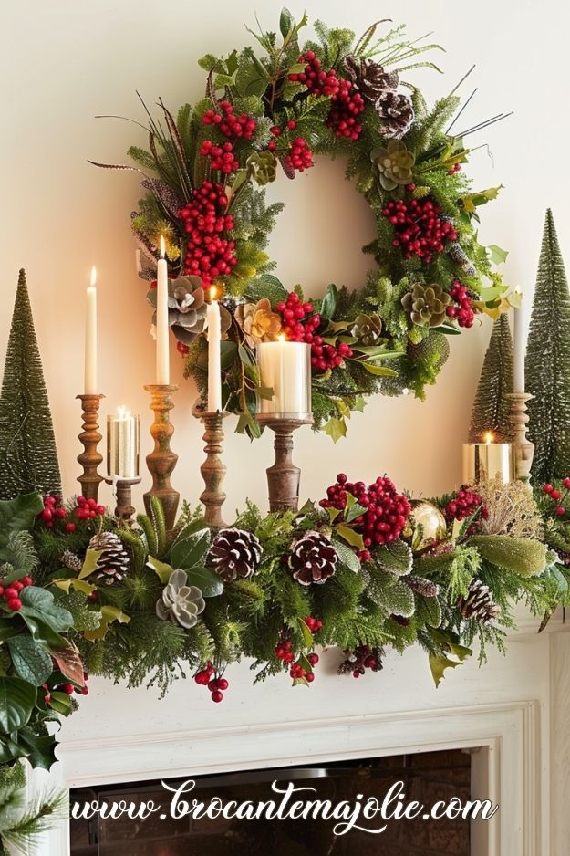 christmas mantle decor ornaments