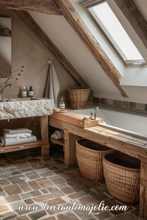 modern french country bathroom