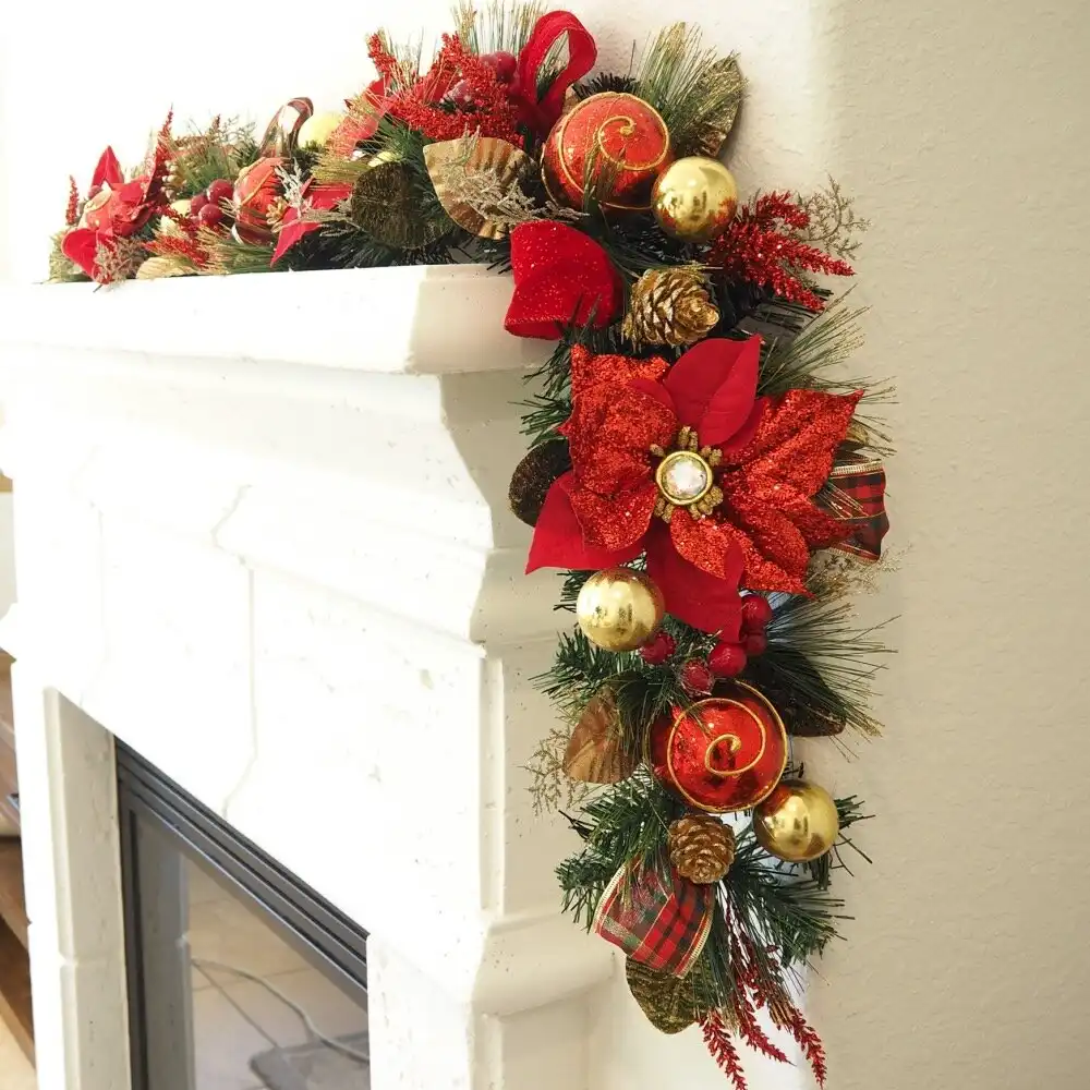 The Holiday Aisle 60'' in. Faux Mixed Assortment Garland & Reviews | Wayfair