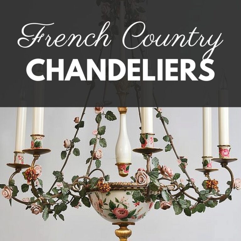 french country chandeliers vignette