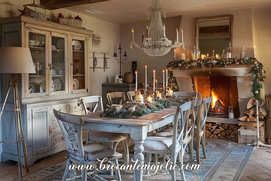 french country christmas home