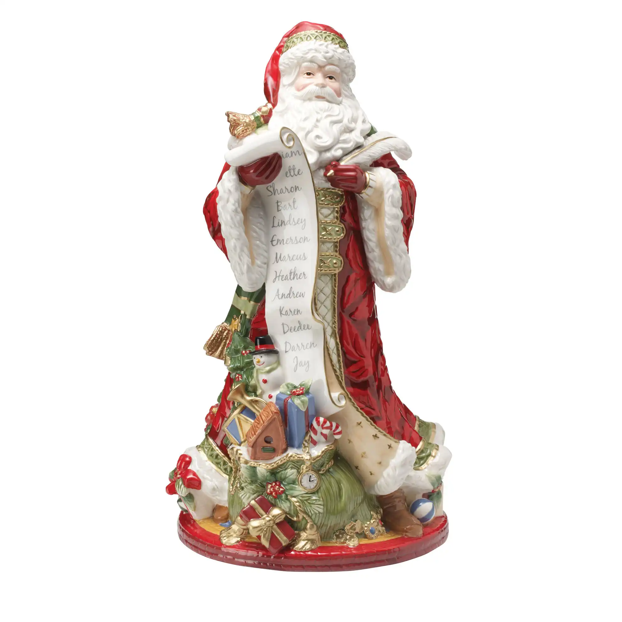 Fitz and Floyd Holiday Home Santa Figurine, 18.75 Inch & Reviews | Wayfair