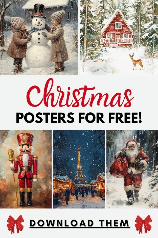 free vintage christmas posters opt in