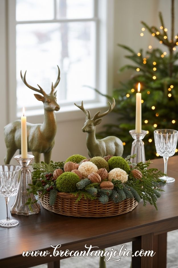 farmhouse christmas table centerpiece