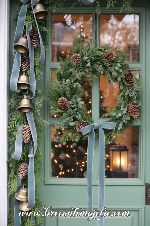 farmhouse christmas front door