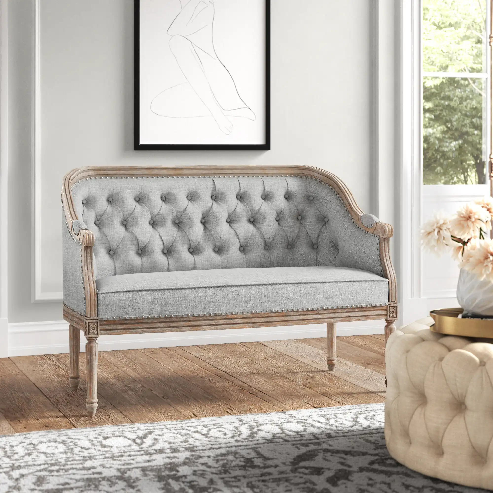 Atenea 49.5'' Upholstered Loveseat