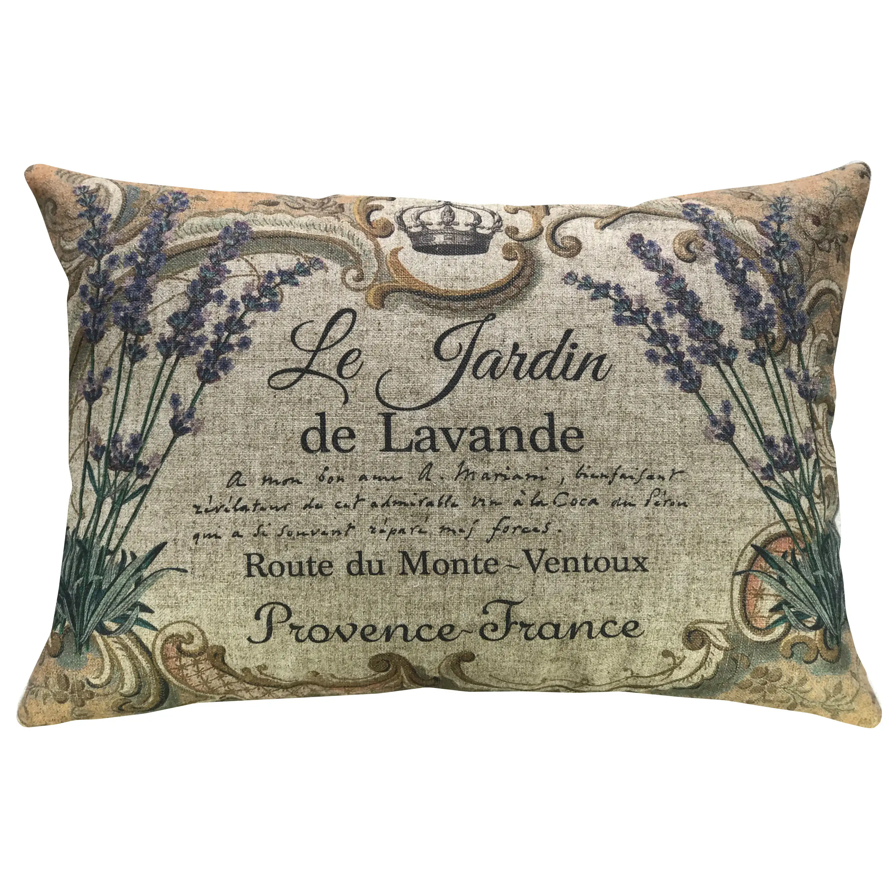 TheWatsonShop Krout Lavender Linen Throw Pillow & Reviews | Wayfair