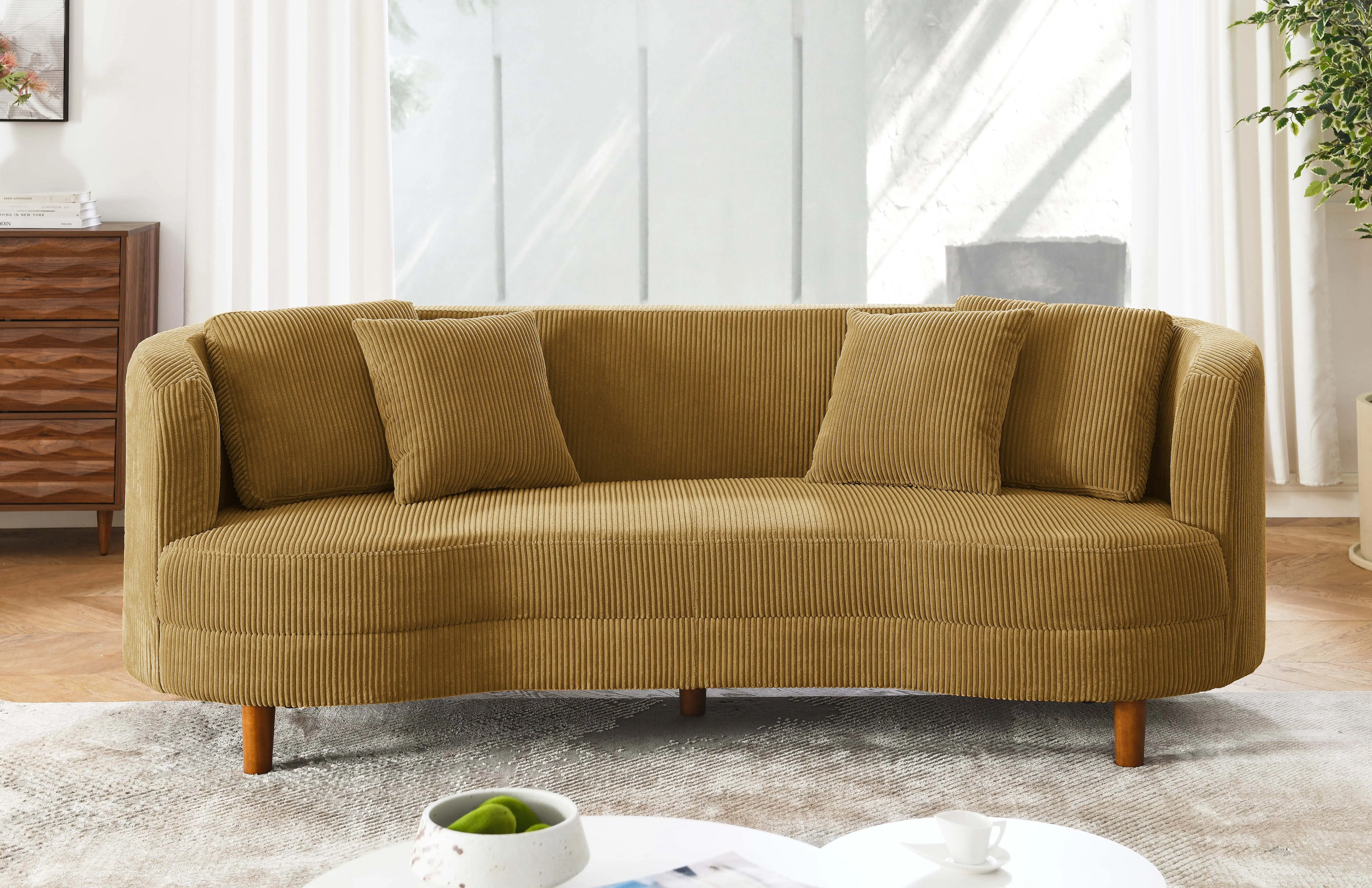 Lutanda 90'' Corduroy Sofa