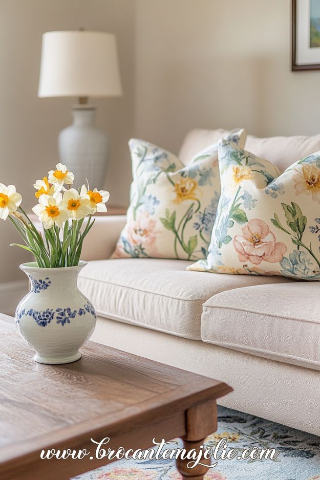 spring living room decor ideas