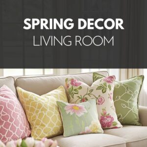 spring decor living room