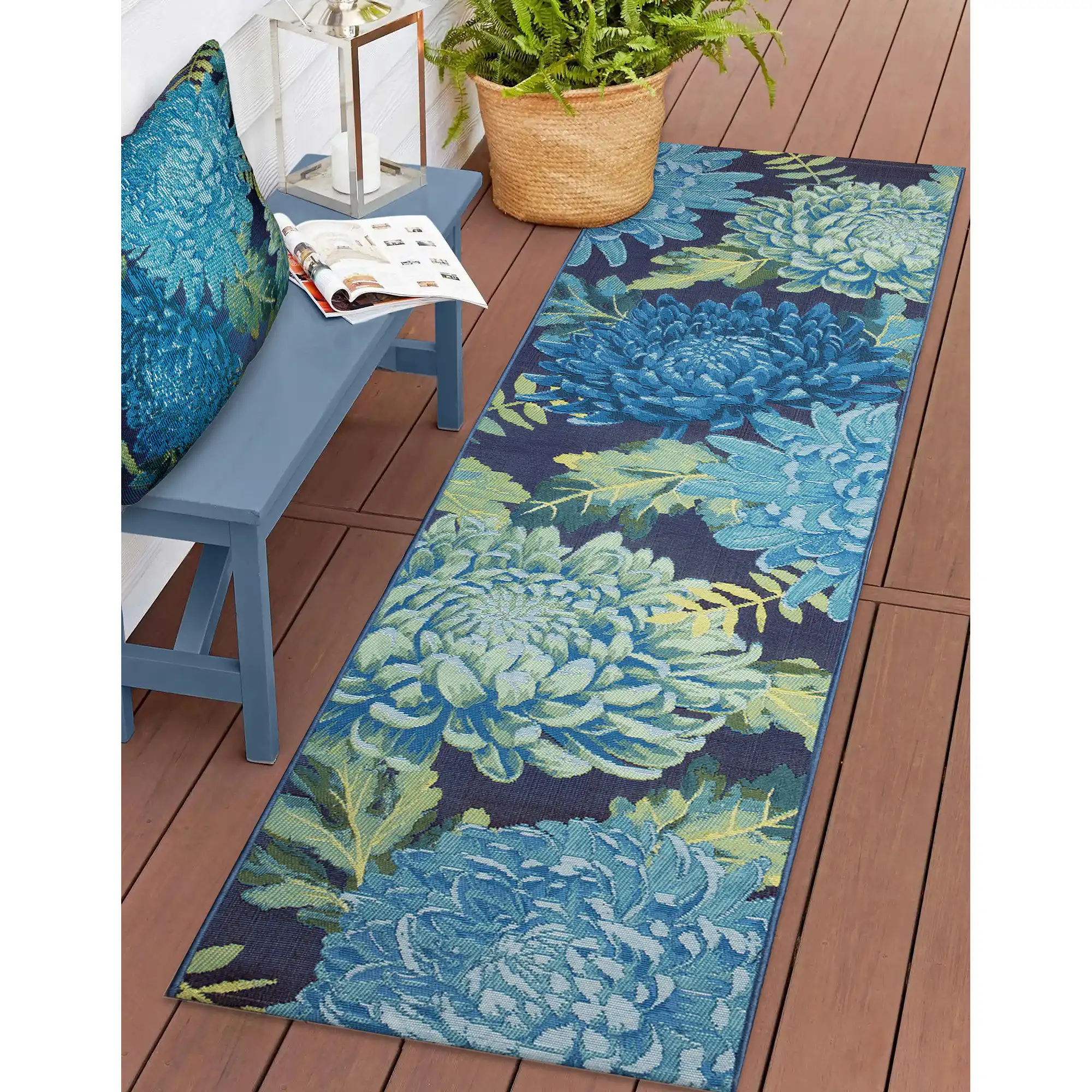 Akera Blue/Green Indoor/Outdoor Rug