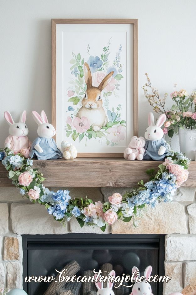 easter mantel decor ideas